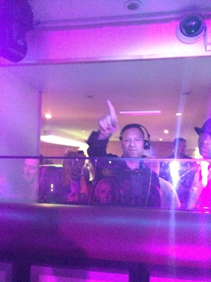 Terry Behind the decks at Bridgebar Beckenham